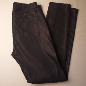 Cache Jeans Womens Size 4 Low Rise Skinny Leg Shiny Sparkly Black Fairygoth